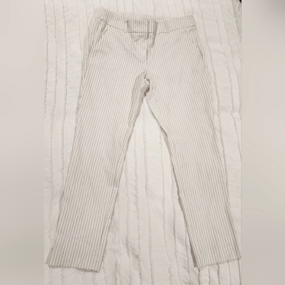 Loft Pinstripe Marissa Skinny Pants